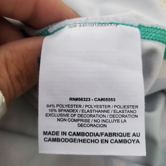 Nike Pro Vee Neck Athletic Short Sleeve Top Women's Size Large EUC - Picture 4 of 8